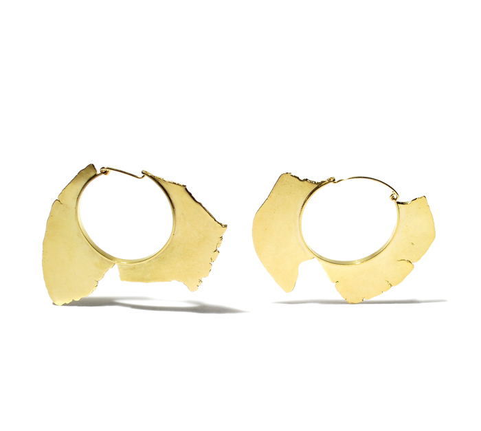 Seth Papac, Thon Hoops, 18k Gold plated silver