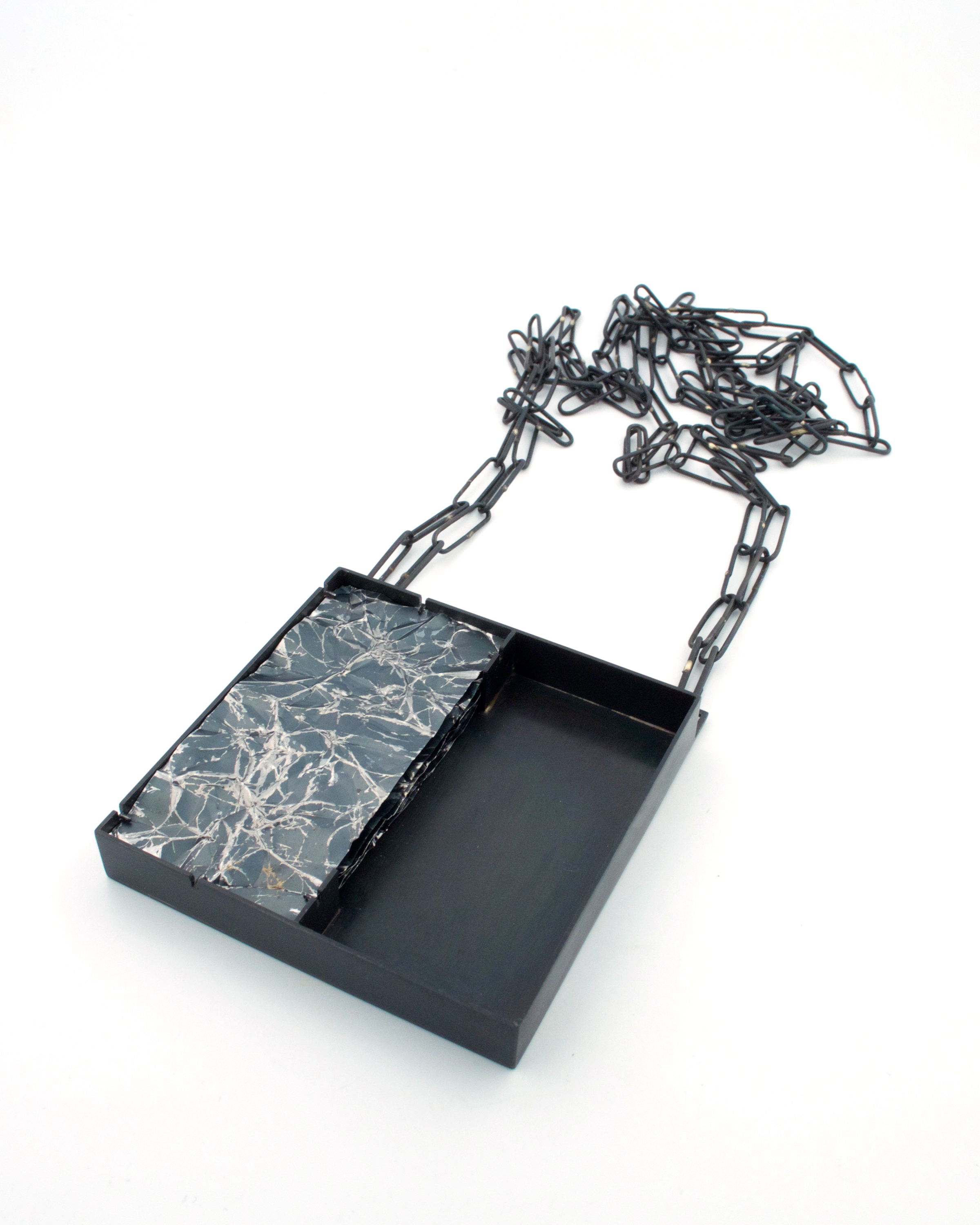 Lynn Batchelder, Stack Necklace (Control/Analogous), Steel, 2.5 x 2.5 x .25 in.